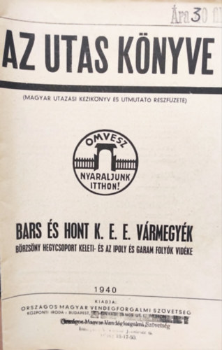 Az utas könyve- Bars és hont k.e.e. vármegyék