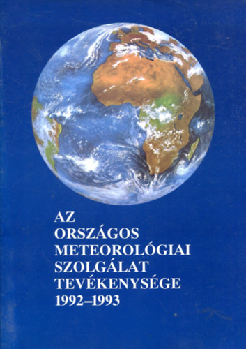 Az Orszgos Meterolgiai Szolglat tevkenysge 1992-1993