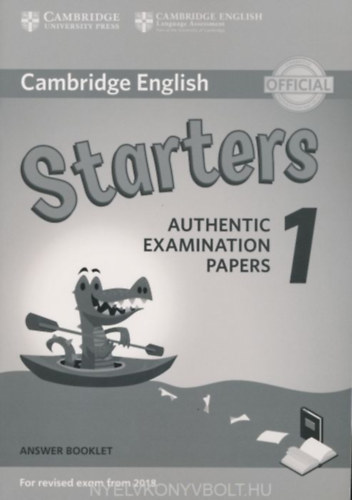Cambridge English Starters 1 Authentic Examination Papers