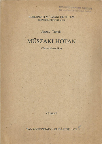 Jszay Tams - Mszaki htan (Termodinamika)