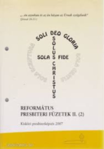 Dr. Judk Endre - Reformtus presbiteri fzetek II. (2)