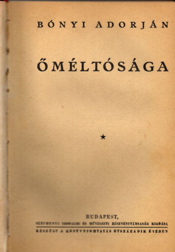 Bnyi Adorjn - mltsga