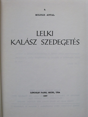 Molnr Antal - Lelki kalsz szedegets