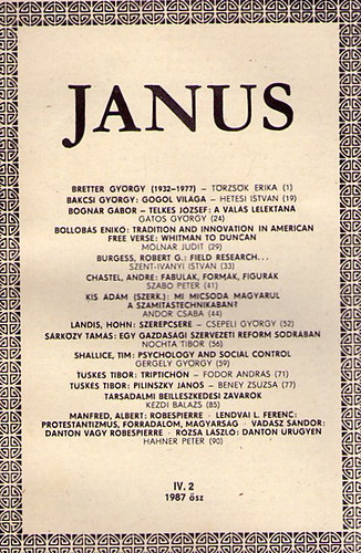 Janus IV.2 1987 �sz