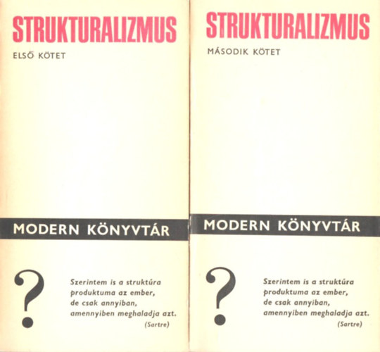 Hankiss Elemér (szerk.) - Strukturalizmus I-II. (Modern könyvtár)