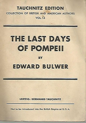 Edward Bulwer Lytton - The last days of Pompeii