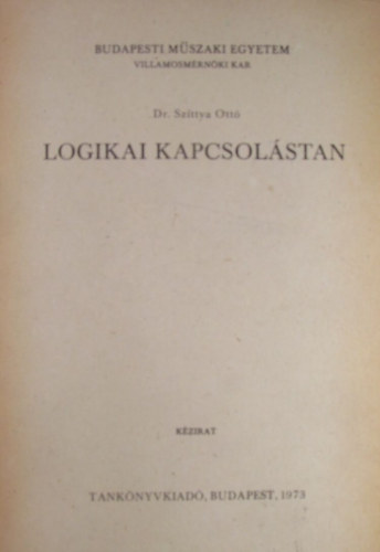 Szittya Ott - Logikai kapcsolstan