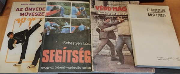 Vojtech L. Levsky, Mrton Lszl-Plavecz Tams, Sebestyn Lszl - 4 db harcmvszet: Az nvdelem 500 fogsa; Az nvdelem mvszete; Vdd magad! (nvdelem mindenkinek);Segtsg! (avagy az ldozati viselkeds kockzata)