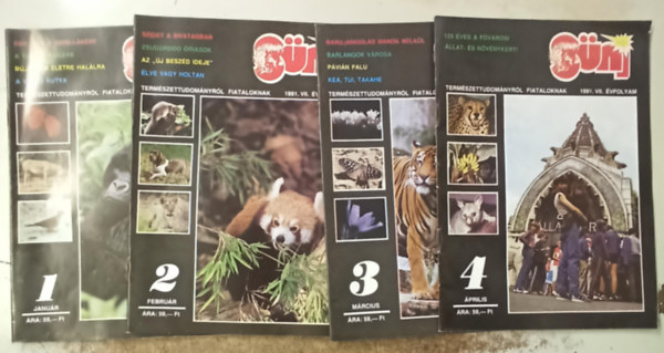 Brsony Katalin  (szerk) - Sni magazin 1991 vfolyam: 1 +2 +3 +4 szmok
