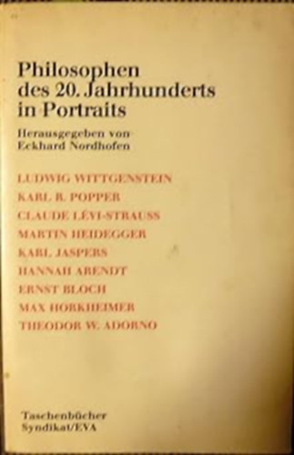 Athenaeum-Verlag - Philosophen des 20. Jahrhunderts in Portraits