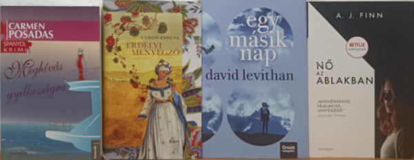 A. J. Finn, Ugron Zsolna, David Levithan Carmen Posada - Sz�rakoztat� irodalmi k�nyvcsomag