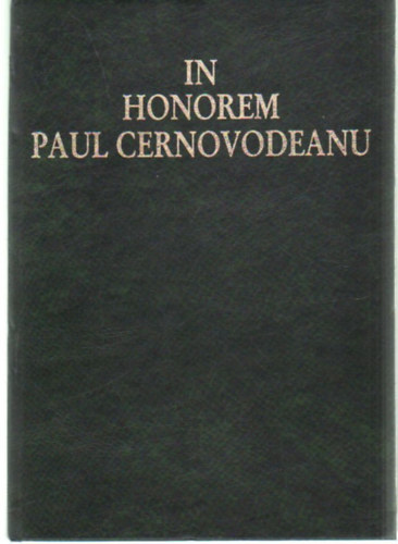 Barbu Violeta - In honorem Paul Cernovodeanu