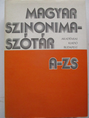 O. Nagy Gbor-Ruzsiczky va - Magyar szinonimasztr (A-Zs)