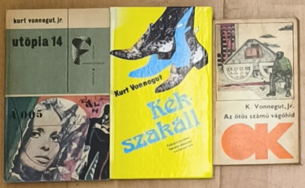 Kurt Vonnegut - 3db Kurt Vonnegut regény - Az ötös számú vágóhíd, Kékszakáll, Utópia 14