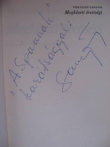 V�rtessy S�ndor - Megk�sett �retts�gi - Dokumentum kisreg�ny