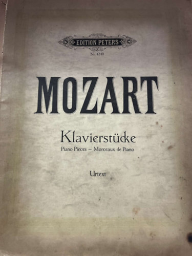 Wolfgang Amadeus Mozart - Klavierstucke Piano Pieces kotta