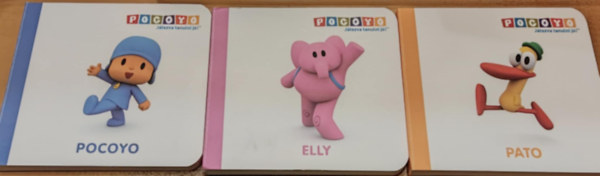 M. Tóth Géza - 3 db Pocoyo (Játszva tanulni jó!): 1.: Pocoyo + 2.: Elly + 3.: Pato