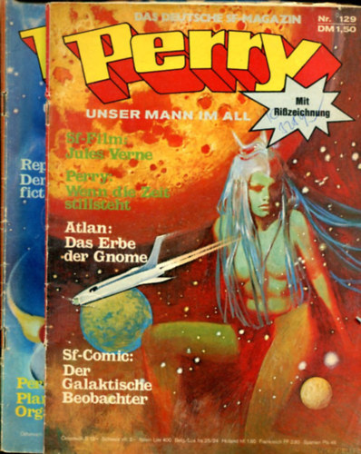 Több szerző - 2 db német képregény - Perry unser Mann im all