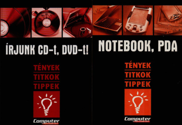 Horváth Annamária  (szerk.) - 2 db számítástechnika könyv: Notebook, PDA - Írjunk cd-t, dvd-t!