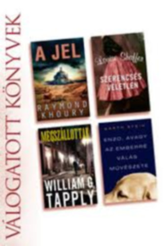 Raymond Khoury-Louise Shaffer-William G. Tapply-Garth Stein - Válogatott könyvek : A jel, Szerencsés véletlen, Megszállottak, Enzo, avagy az emberré válás művészete