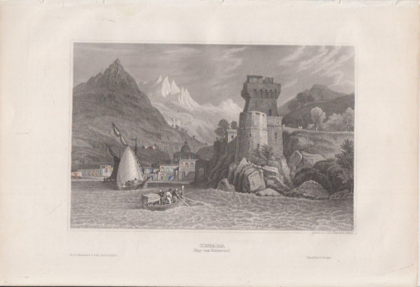Cetara (Bay von Salerno) (Cetara kzsg, Salerno, Olaszorszg, Eurpa) (16x23,5 cm mret eredeti aclmetszet, 1856-bl)
