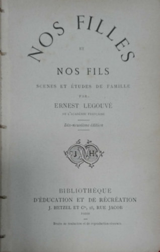 Legouv� Ernest - Nos filles et nos fils