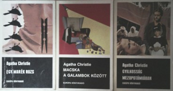Agatha Christie - 3 db Agatha Christie: Gyilkosság Mezopotámiában + Macska a galambok között + Egy marék rozs