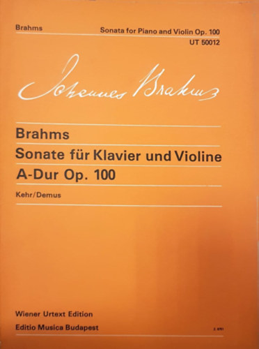 Johannes Brahms - Sonate f�r Violine und Klavier A-Dur