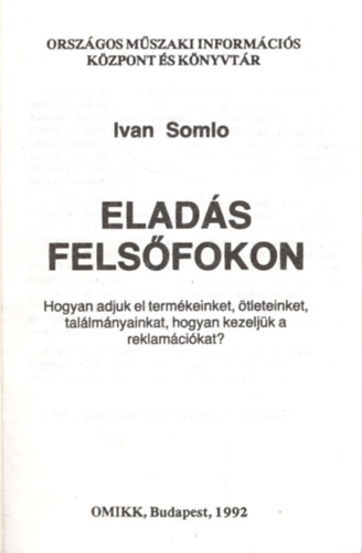 Somlo Ivan - Elads Felsfokon