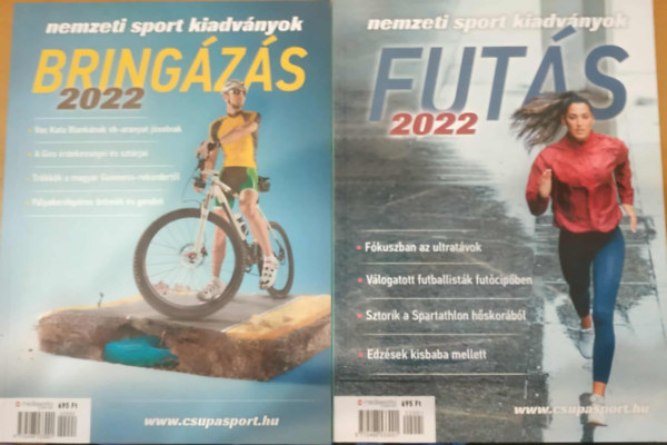 Kun Zoltn (Szerk.) - 2 db sport magazin: Futs 2022 + Bringzs 2022