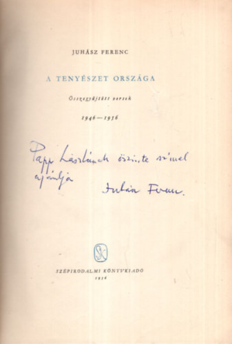 Juh�sz Ferenc - A teny�szet orsz�ga