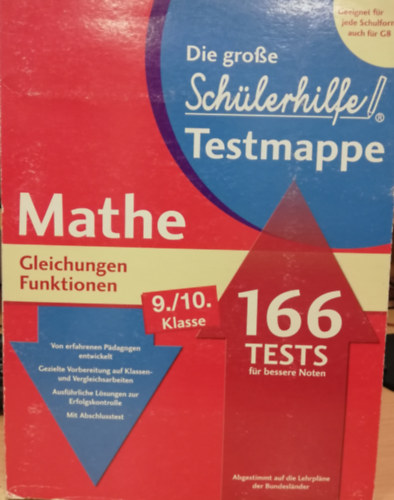 Mathe 9./10. Klasse Gleichungen Funktionen (Sch�lerhilfe Testblock)