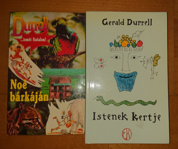 Gerald Durrell - 2 k�nyv Gerald Durellt�l: No� b�rk�j�n, Istenek kertje