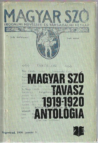 Kovcs Jnos - Magyar Sz Tavasz antolgia 1919-1920