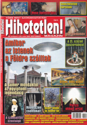 Hihetetlen! magazin - VIII. vfolyam 9. (83.) szm 2008. szeptember