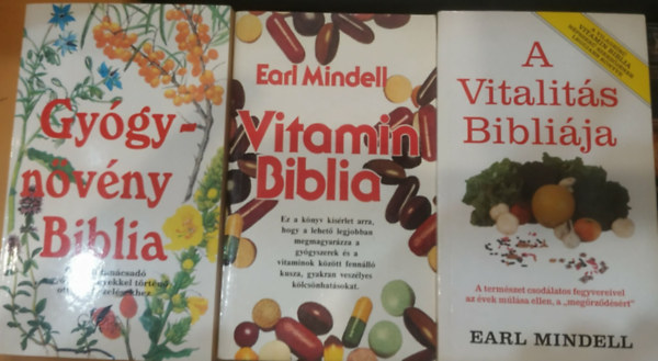 Earl Mindell, Michael A. Weiner Dr. - 3 db A vitalitás bibliája + Gyógynövény Biblia + Vitamin Biblia