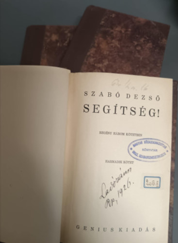 Szab Dezs - Segtsg! I.-III.