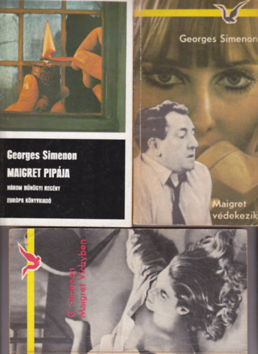 Georges Simenon - 3 db George Simenon krimi: Maigret pipja + Maigret Vdekezik + Maigret Vichyben.