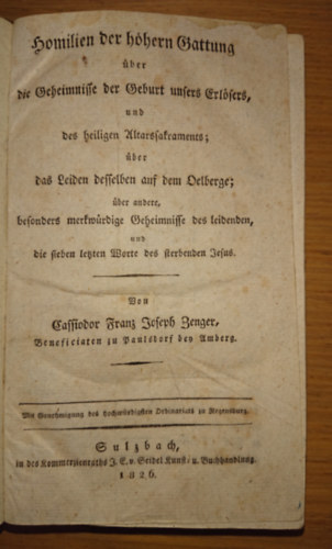 Homilien der hohern Gattung - die Geheimnisse der Geburt unsers Erlsers