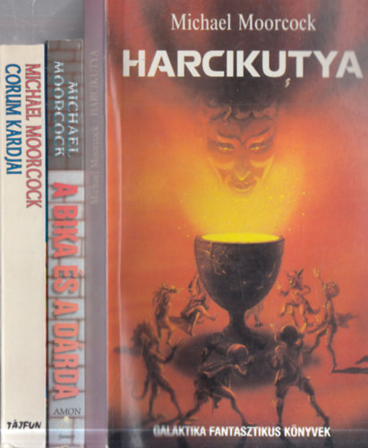 Michael Moorcock - 3 db. Michael Moorcock fantasy: Corum kardjai + A bika �s a d�rda + Harcikutya