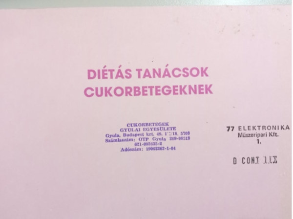 Dr. Fvnyi Jzsef, Szkely Katalin Kicsk Marian - Dits tancsok cukorbetegeknek