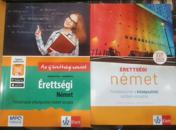 Dömők Szilvia - Gottlieb Éva - 2 db Érettségi német: Feladatsorok a középszintű írásbeli vizsgára + Feladatsorok a középszintű szóbeli vizsgára