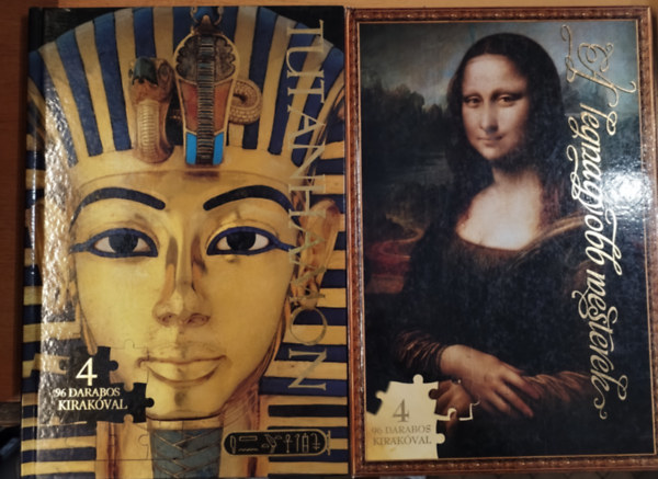 2 db. kirakóskönyv (A legnagyobb mesterek + Tutanhamon)