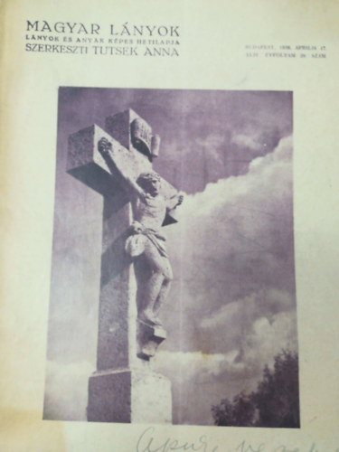 Magyar l�nyok 1938. �prilis 17. XLIV. �vf. 29. sz�m