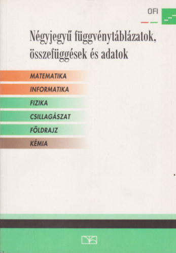 Michalovszky Csabn /szerk./ - Ngyjegy fggvnytblzatok, sszefggsek s adatok