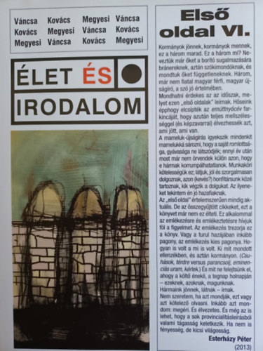 let s Irodalom - Els oldal VI.