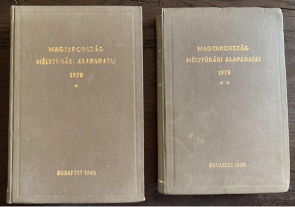 Bohn Pter dr.  (szerk.) - Magyarorszg mlyfrsi alapadatai 1978 I-II.