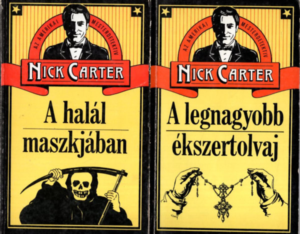 Nick Carter - 2 db Nick Carter krimi: A legnagyobb kszertolvaj, A hall maszkjban