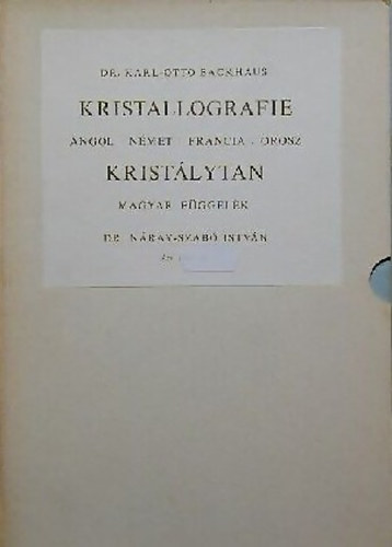 Dr. Karl-Otto Backhaus - Kristallografie (Kristlytan)