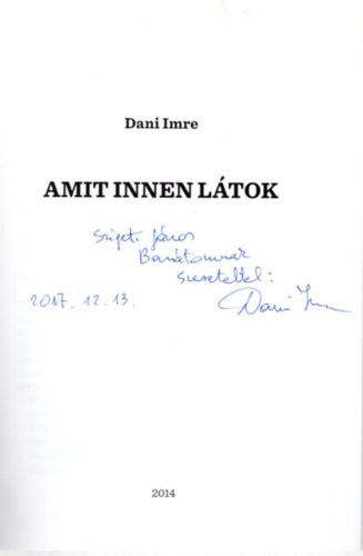 Dani Imre - Amit innen ltok- Dediklt